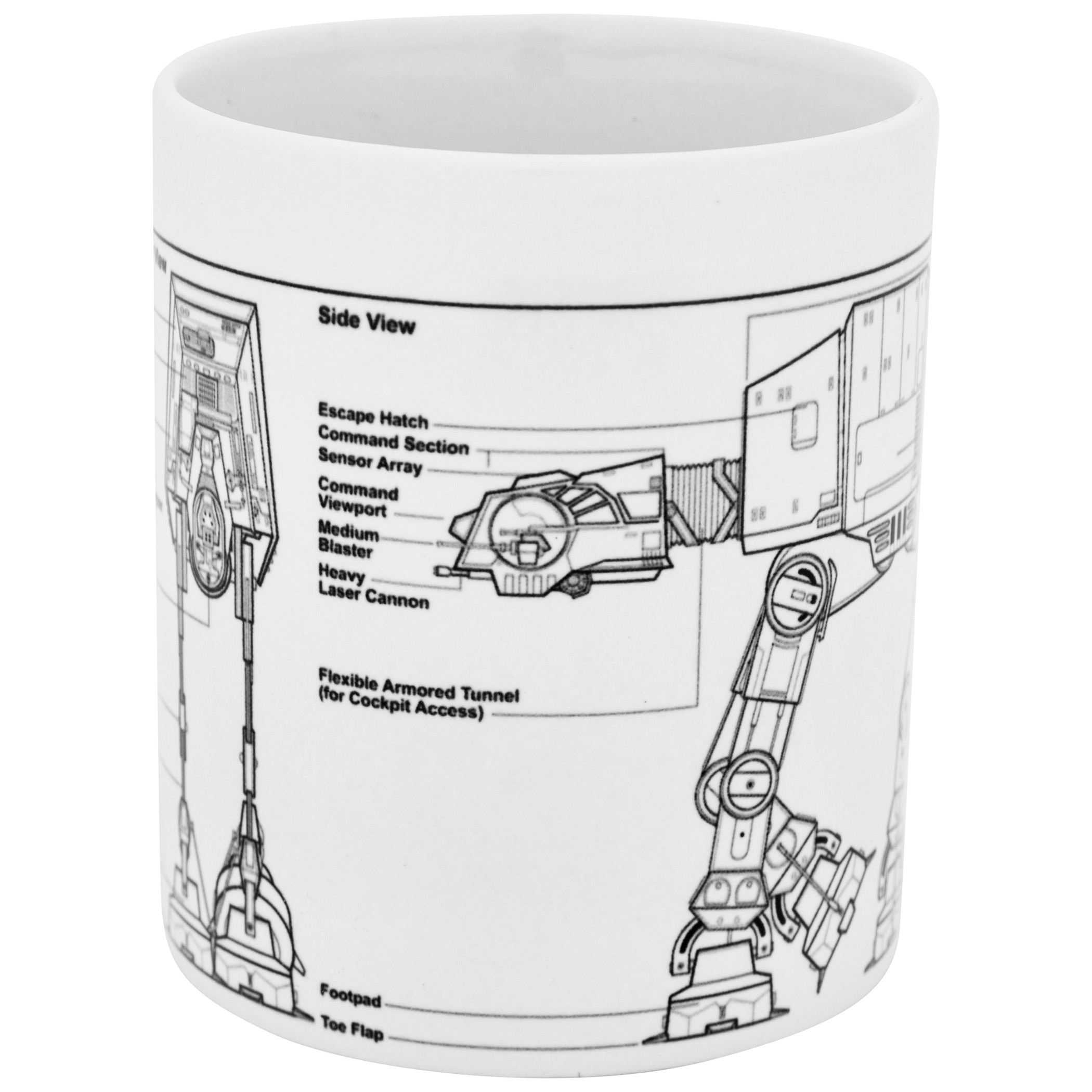 Star Wars AT-AT Fighter Diagram 11 oz. Ceramic Mug